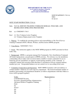 NSTCSTAFFINST 1710.1A-NSTC MWR 操作...